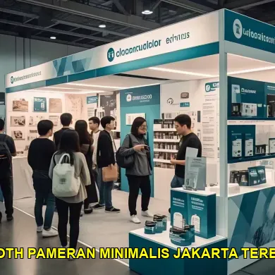 booth pameran minimalis jakarta terbaik